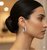 Atelier Gems 925 sterling silver CZ hoop earrings