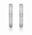 front hoop silver earrings, inner hoop earrings