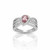 Elegant display of 925Chic pink quartz gemstone ring luxury jewelry