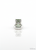 Elegant display of natural green quartz sterling silver ring  close up