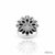 Atelier Gems Sterling Silver Genuine Natural Black Opal Cabochon Ring with Rhodium Trendy chic