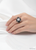 Atelier Gems  natural black opal cabochon ring luxury statement jewelry for women