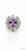 Close up of large natural amethyst center stone with white topaz accents Atelier Gems