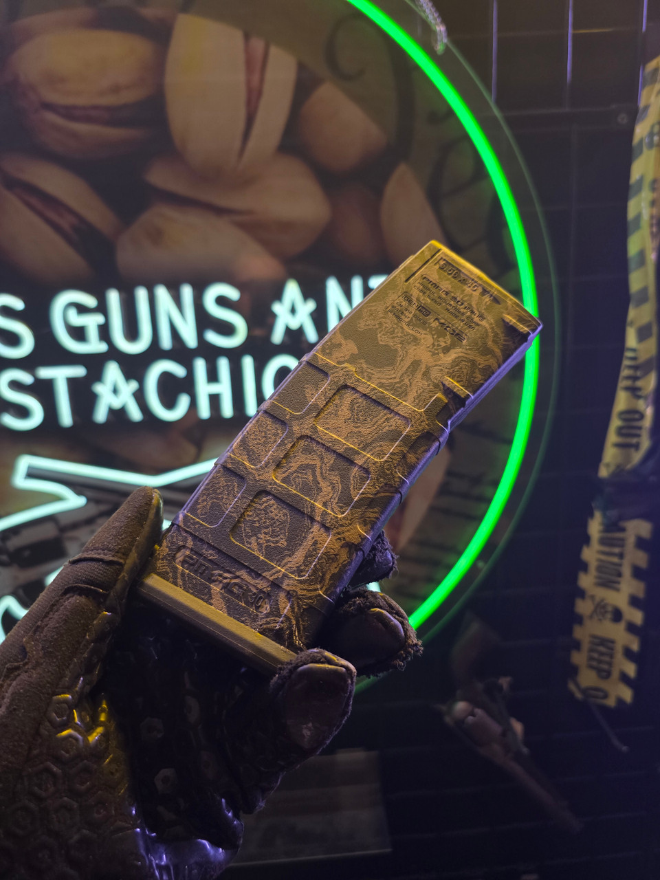 Topographical- Laser Engraved 30RD AR15 PMAG