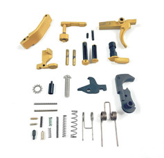 AR15 Gold XSlick Lower Parts Kit LPK