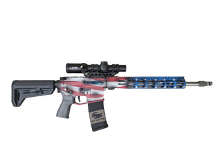 PMT-15 16" Rifle - American Flag Stainless