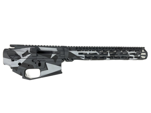 PMT-15 Billet AR15 Receiver Set & Handguard - Geometric Winter