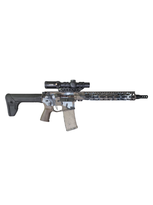 PMT-15 13.9" Pin & Weld RECCE Rifle - Blue Topographical