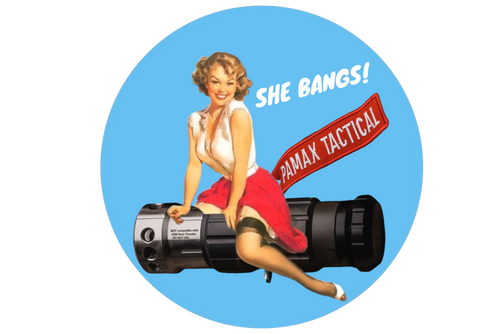 PAMAX Tactical - LION DEVICE STICKER "SHE BANGS"