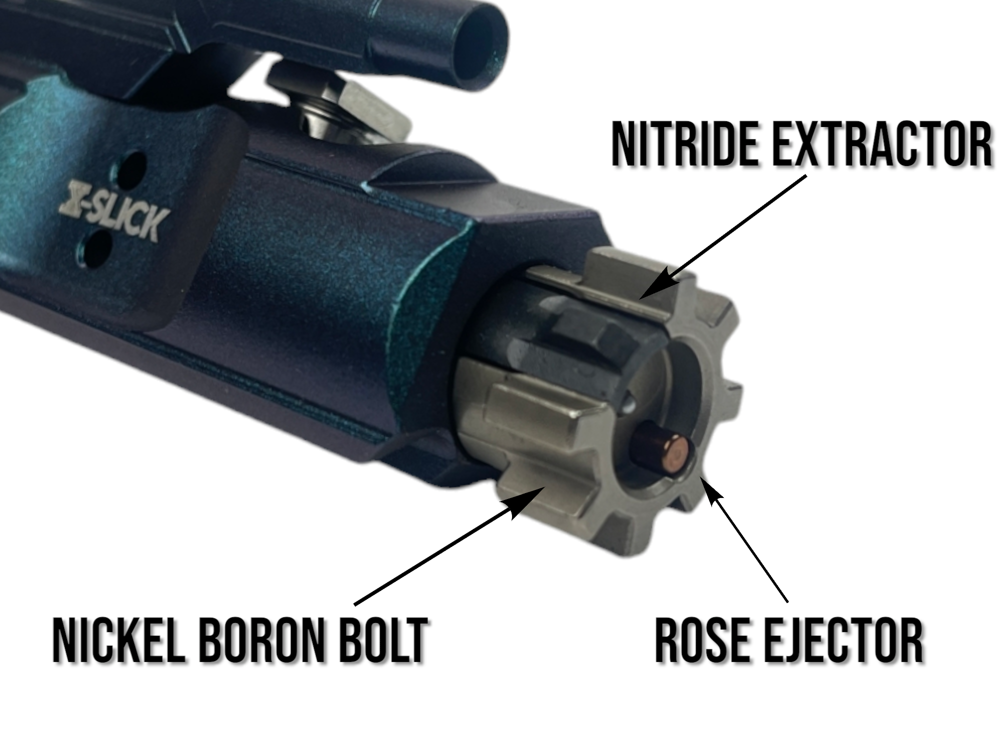 PAMAX XSlick Metallic Stealth Blue Bolt Carrier Group - Gen 2