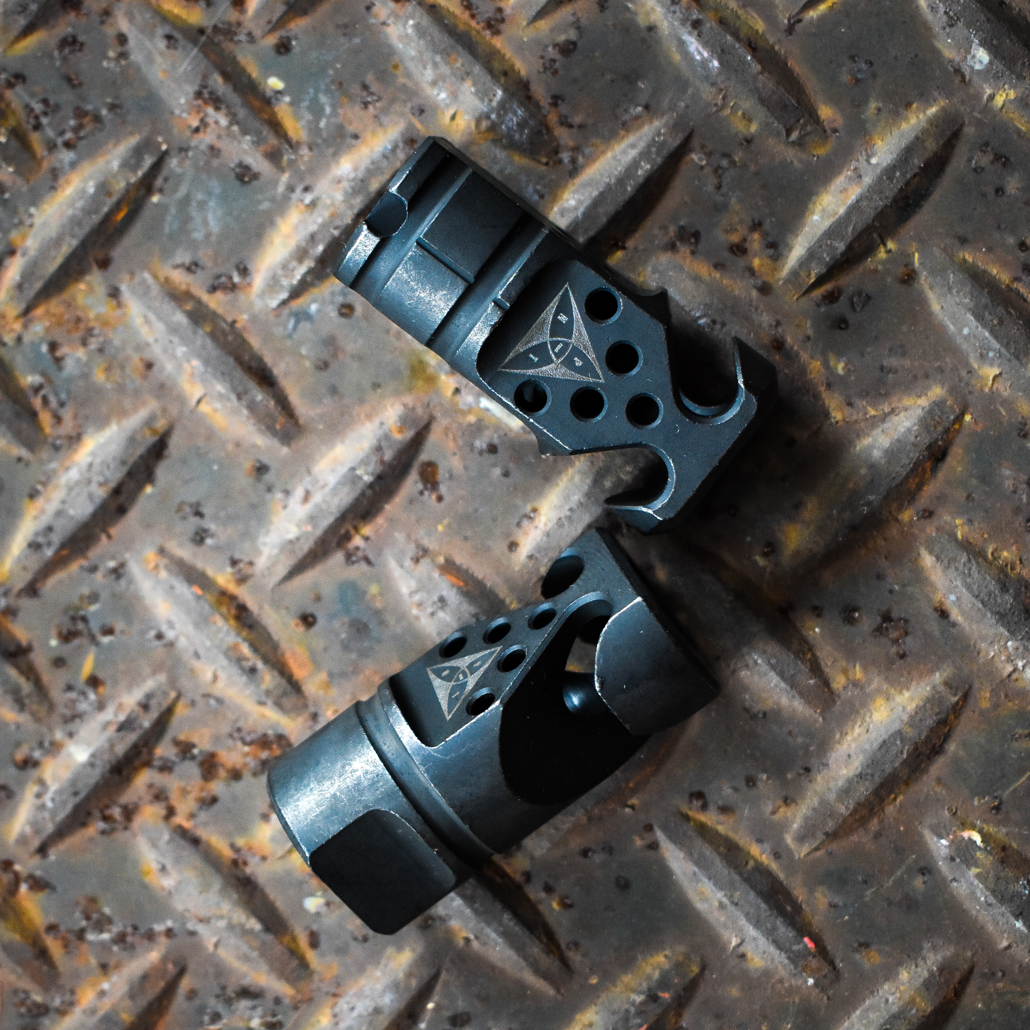 HADES Hybrid Gen 2 AK Muzzle Device - Black - 14mx1LH - PAMAX Tactical