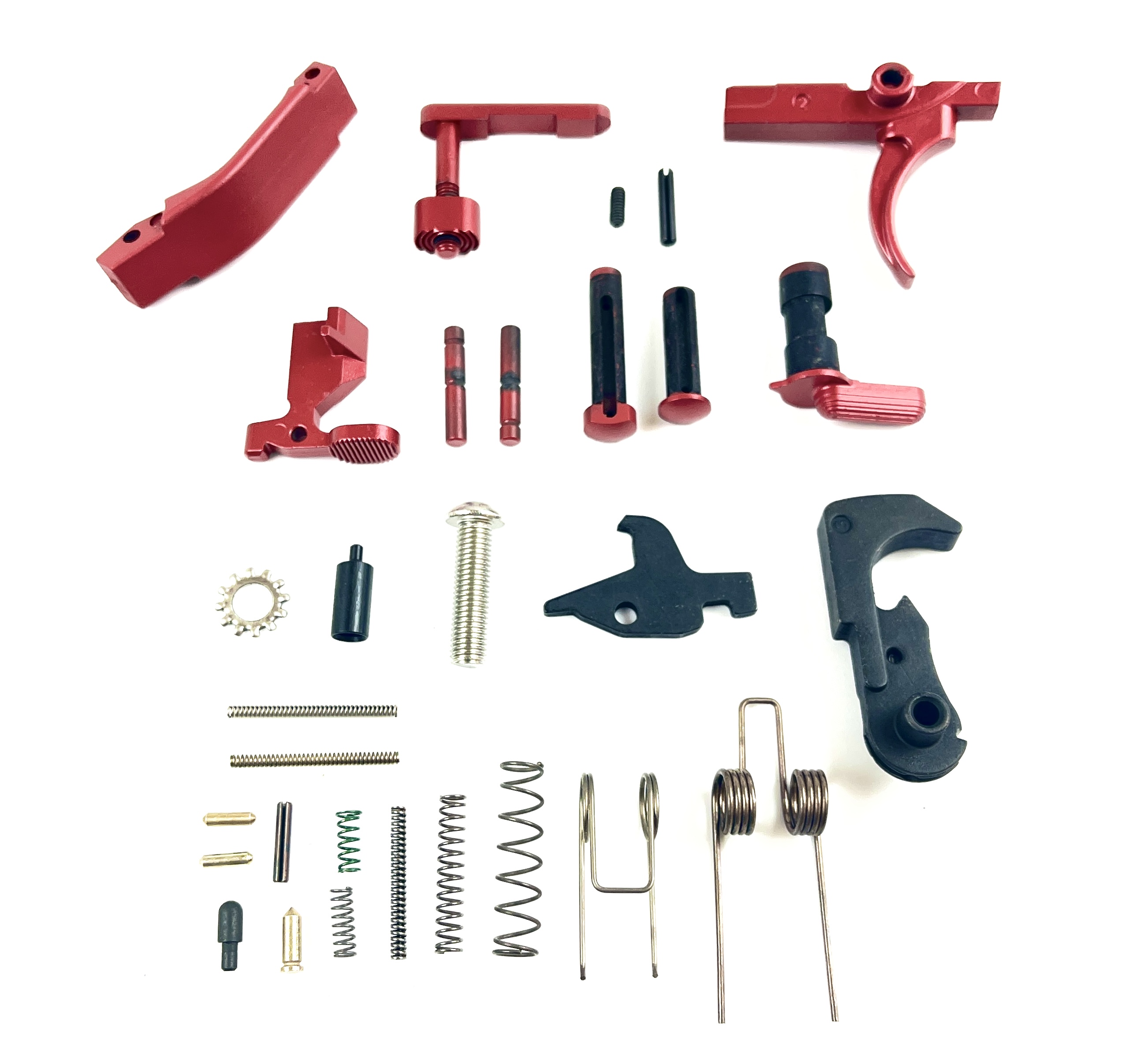 AR15 Metallic RED XSlick Lower Parts Kit LPK - PAMAX Tactical