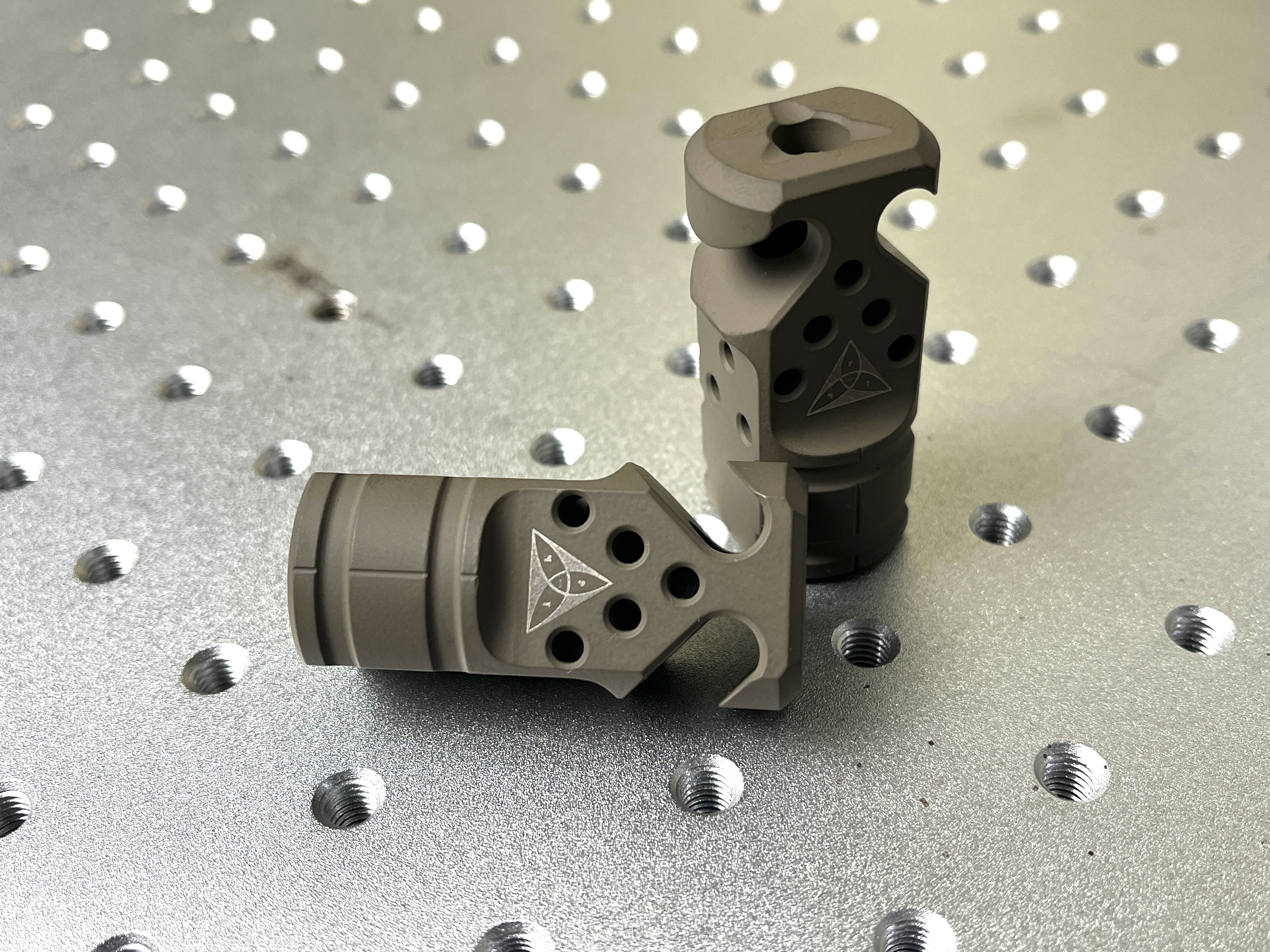 HADES Hybrid Gen2 Muzzle Device - FDE - 1/2x28 - PAMAX Tactical