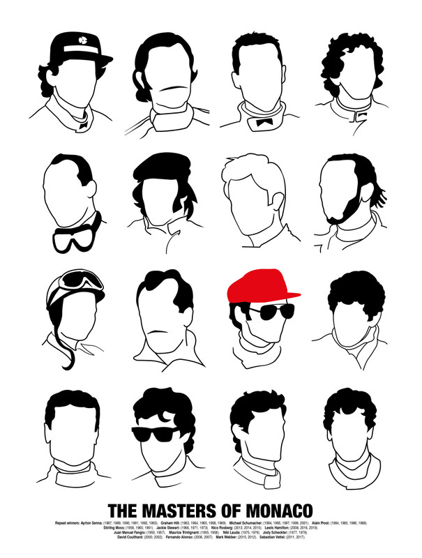 MASTERS OF MONACO A1 GICLEE PRINT 