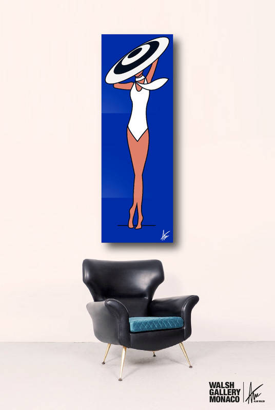 STRIKE A POSE IN PERSPEX - BLUE