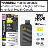 Bussin Banana Iced BEAST MODE Disposable by Flavour Beast Bussin Banana Iced BEAST MODE Disposable by Flavour Beast