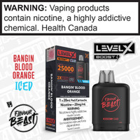 Bangin Blood Orange Iced Flavour Beast LEVEL X BOOST POD Bangin Blood Orange Iced Flavour Beast LEVEL X BOOST POD