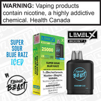 Super Sour Blue Razz Iced Flavour Beast Level X Boost Pod Super Sour Blue Razz Iced Flavour Beast Level X Boost Pod