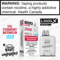 Epic Strawberry Watermelon Iced Flavour Beast Unleashed LEVEL X BOOST POD Epic Strawberry Watermelon Iced Flavour Beast Unleashed LEVEL X BOOST POD