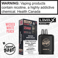 Wicked White Peach Flavour Beast LEVEL X BOOST POD Wicked White Peach Flavour Beast LEVEL X BOOST POD