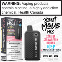 STR8 UP Strawberry Banana Iced BEAST MODE MAX 18K Disposable by Flavour Beast STR8 UP Strawberry Banana Iced BEAST MODE MAX 18K Disposable by Flavour Beast
