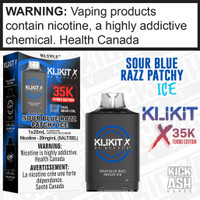 Sour Blue Razz Patchy Ice KLIKIT X 35K POD Sour Blue Razz Patchy Ice KLIKIT X 35K POD