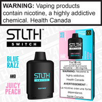 Blue Razz and Juicy Peach STLTH SWITCH POD Blue Razz and Juicy Peach STLTH SWITCH POD