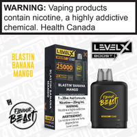Blastin Banana Mango Flavour Beast LEVEL X BOOST PODS | ON Blastin Banana Mango Flavour Beast LEVEL X BOOST PODS | ON