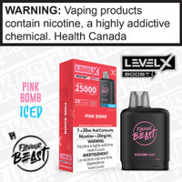 Pink Bomb Iced Flavour Beast LEVEL X BOOST PODS | ON Pink Bomb Iced Flavour Beast LEVEL X BOOST PODS | ON