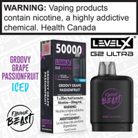 Groovy Grape Passionfruit Iced Flavour Beast LEVEL X G2 Ultra POD Groovy Grape Passionfruit Iced Flavour Beast LEVEL X G2 Ultra POD