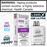 Epic Grape Iced Flavour Beast Unleashed LEVEL X G2 Ultra POD Epic Grape Iced Flavour Beast Unleashed LEVEL X G2 Ultra POD