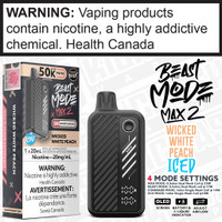 Wicked White Peach Iced BEAST MODE MAX 2 -50K -20mL