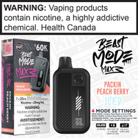 Packin Peach Berry BEAST MODE MAX 3 -60K -20mL