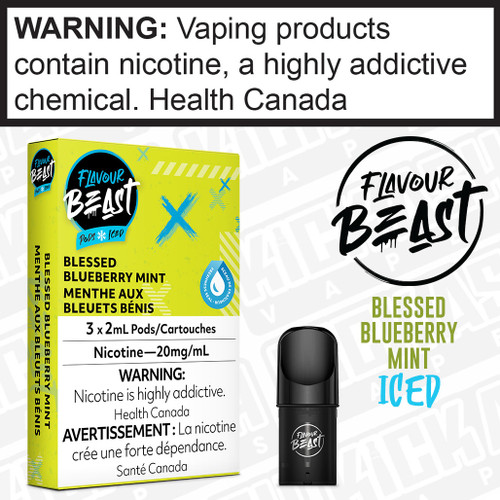 Blessed Blueberry Mint Iced Flavour Beast STLTH Compatible