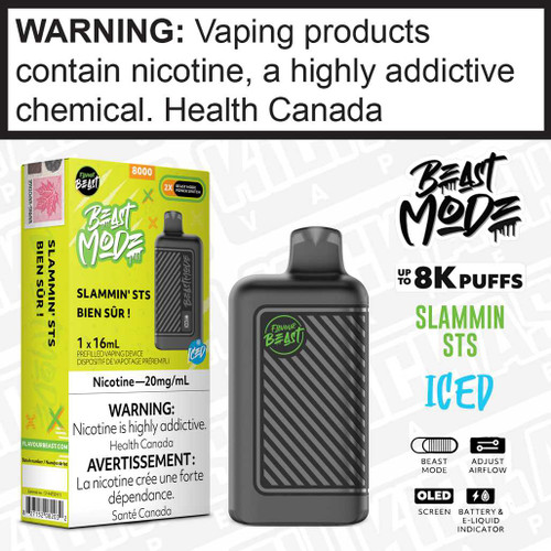 Slammin STS Iced BEAST MODE Disposable by Flavour Beast