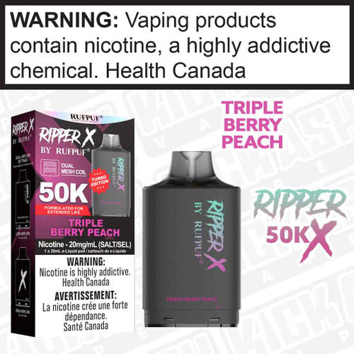 Triple Berry Peach RUFPUF RIPPER X 50K POD
