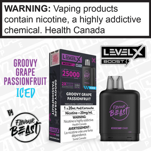 Groovy Grape Passionfruit Iced LEVEL X BOOST POD
