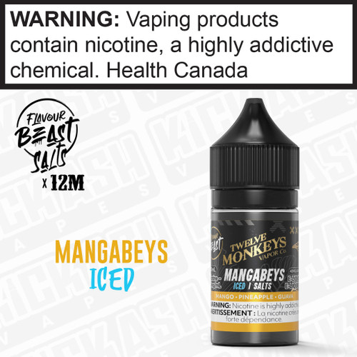 Mangabeys Iced Flavour Beast x 12 Monkeys Salts