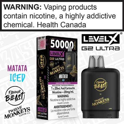 Matata Iced Flavour Beast X 12M LEVEL X G2 Ultra POD