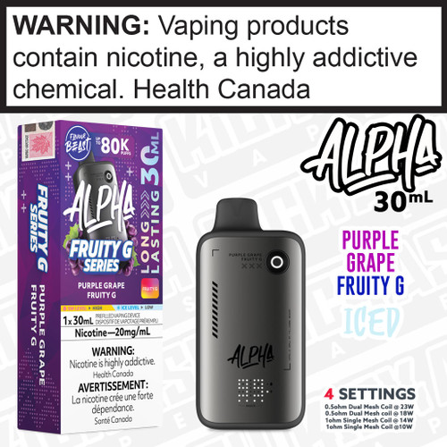 Purple Grape Fruity G FLAVOUR BEAST ALPHA 80K -30mL