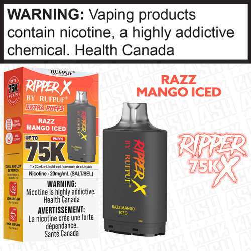 Razz Mango Iced Ripper X 75K 20mL POD
