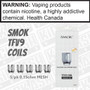 SMOK TFV9 COILS 5/pk