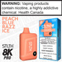 Peach Blue Razz Ice STLTH 8K Pro Disposable