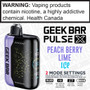 Peach Berry Lime GEEK BAR PULSE X Disposable