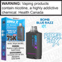 Bomb Blue Razz Ice RIPPER X 75K POD