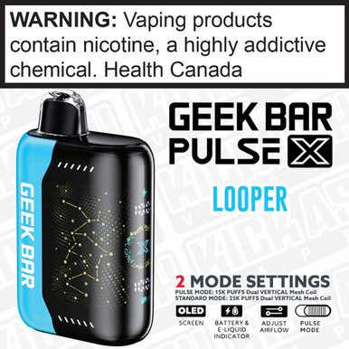 Looper GEEK BAR PULSE X Disposable - Kick Ash Vapes