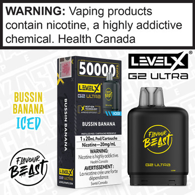 bussin bars disposable vape Banana Iced Flavour Beast LEVEL X G2 Ultra POD VINT Mr. Fog Nova 36k flavor:Strawberry Ice