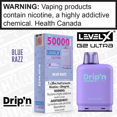 Blue Razz Drip'n LEVEL X G2 Ultra POD - Kick Ash Vapes