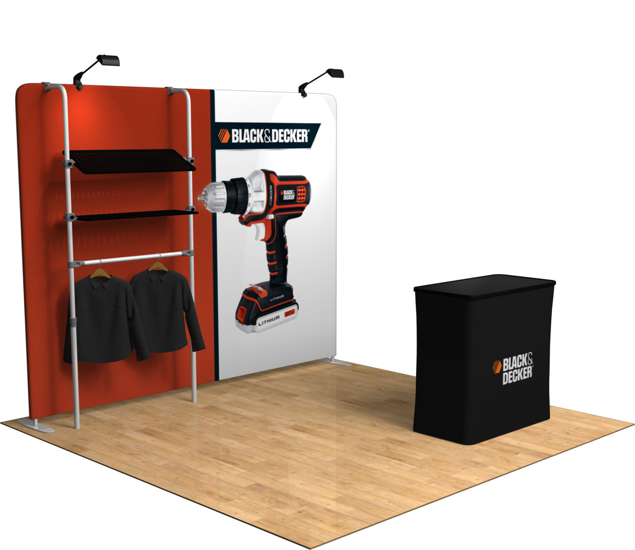 10ft QuickZip Showcase Portable Retail Display