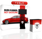 Tru-Fit MAX portable trade show display kit - Shown with 10ft Tru-Fit Curved display kit